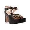 Gucci Horsebit Leather One Strap Sandals 12cm Women's Black 674776 BKO00 1000