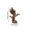 Brass Eagle Statue, Chinese Feng Shui Ornament, Miniatures Animal Sculpture for Home Centerpiece