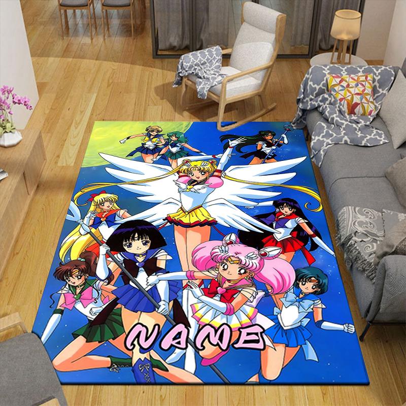 Custom 1Pc Sailor Moon Adventure Rug Office Carpet Indoor Outdoor Entrance Doormat Nonslip Soft And Comfortable Living Room D2915244