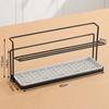 Drain Tray Water Cup Storage Box Carbon Steel Drain Cup Rack Hot Sale Tea Cup Storage Rack  Desktop