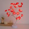Romantic LED Rose Flower Night Light - USB & Battery Powered Colorful Decorative Tree Branch Desk Lamp.