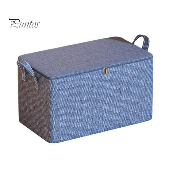 

Сумка для зберігання одягу Компактна пилонепроникна сумка для зберігання ковдри Складна шафа-органайзер великої місткості для дому S синій