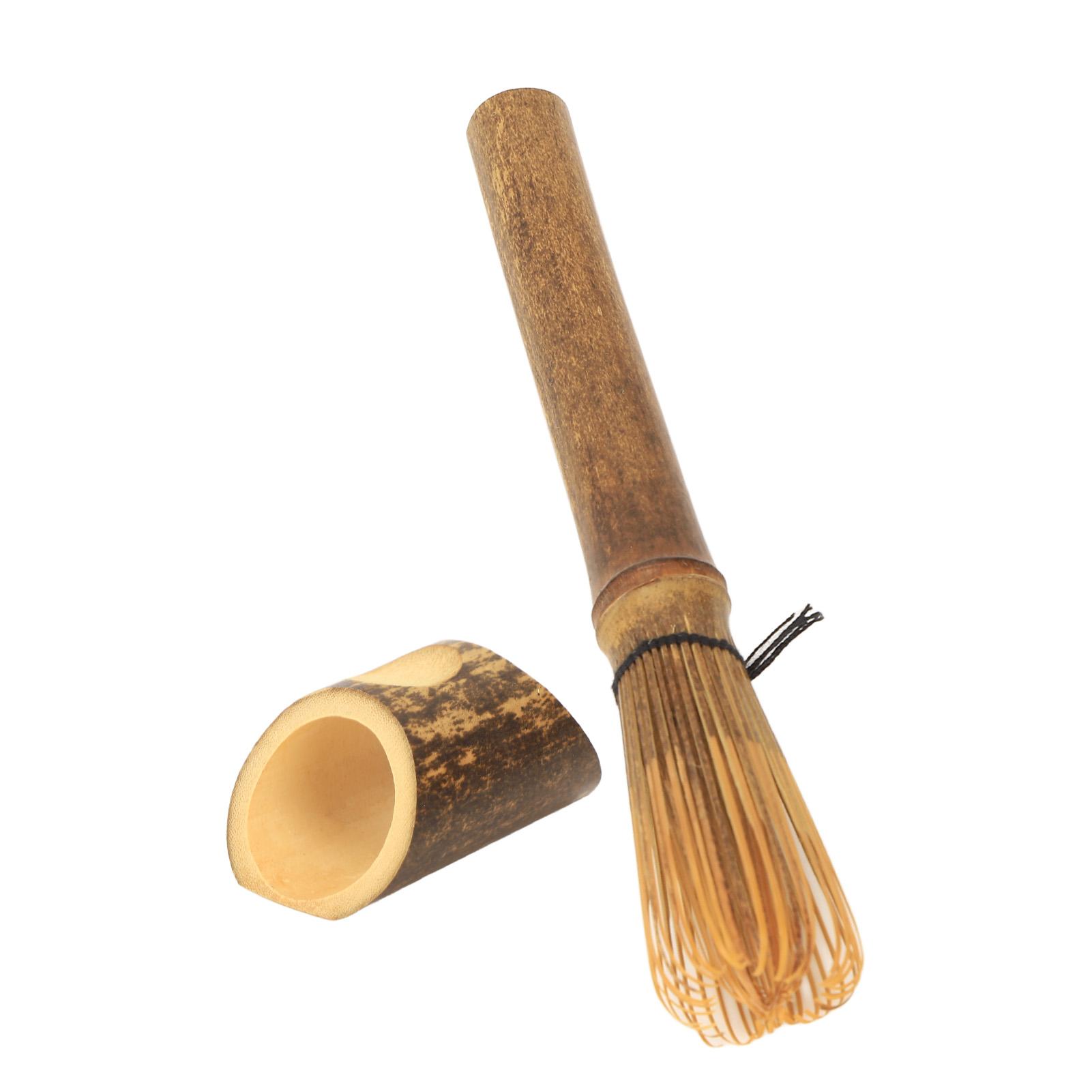 

Bamboo Matcha Whisk Holder Outdoor Camping Matcha Tea Whisk Set Bamboo Tea Stick Useful Brush Tool Kitchen Accessories