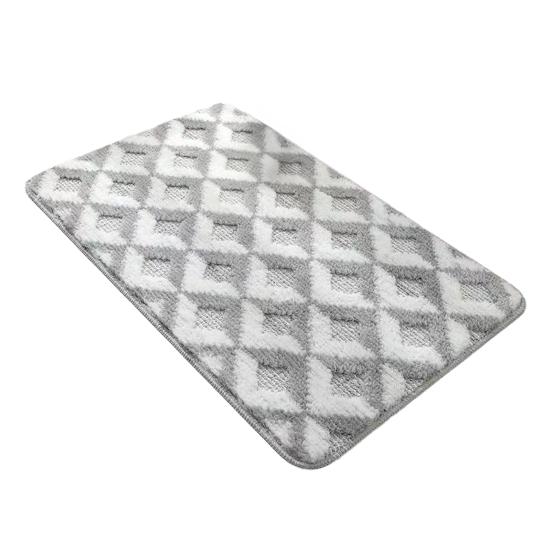 Jacquard Bathroom Rug Plush Fluffy Bath Mat