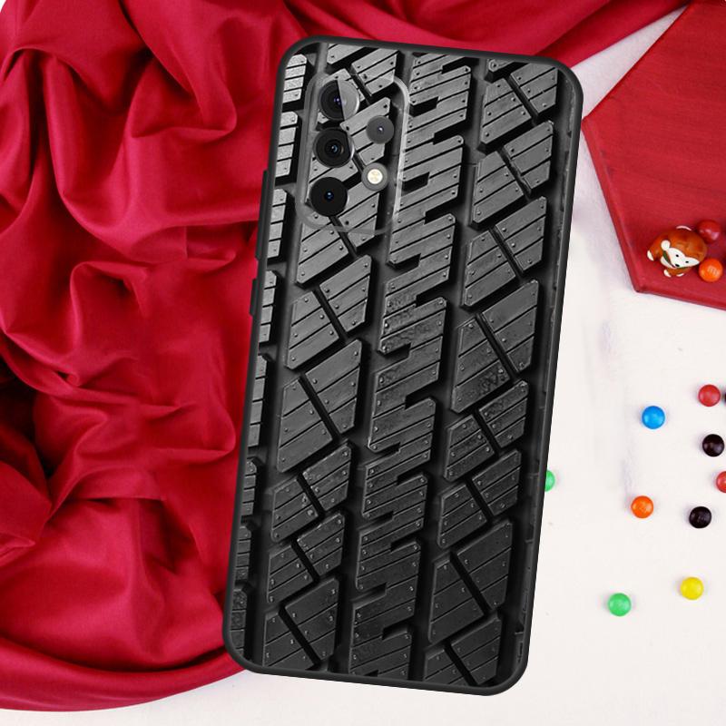 

Black Tyre Tread Texture For Samsung Galaxy A52 A32 A22 A54 A14 A16 A26 A36 A56 A55 A35 A05 A06 A15 A53 A33 A13 Case Samsung A13 4G