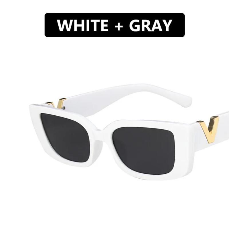 Retro Rectangle Sunglasses Women Vintage Small Frame Sun Glasses Ladies Classic Black Square