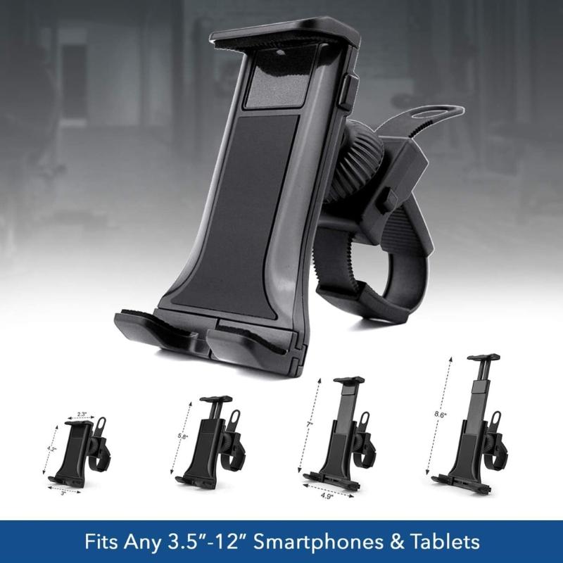 Exercise Bike Phone Holder Universal Motorcycle Handlebar Stand Mount Cell Phone Holder Bracket CradlesFitness Equipment
