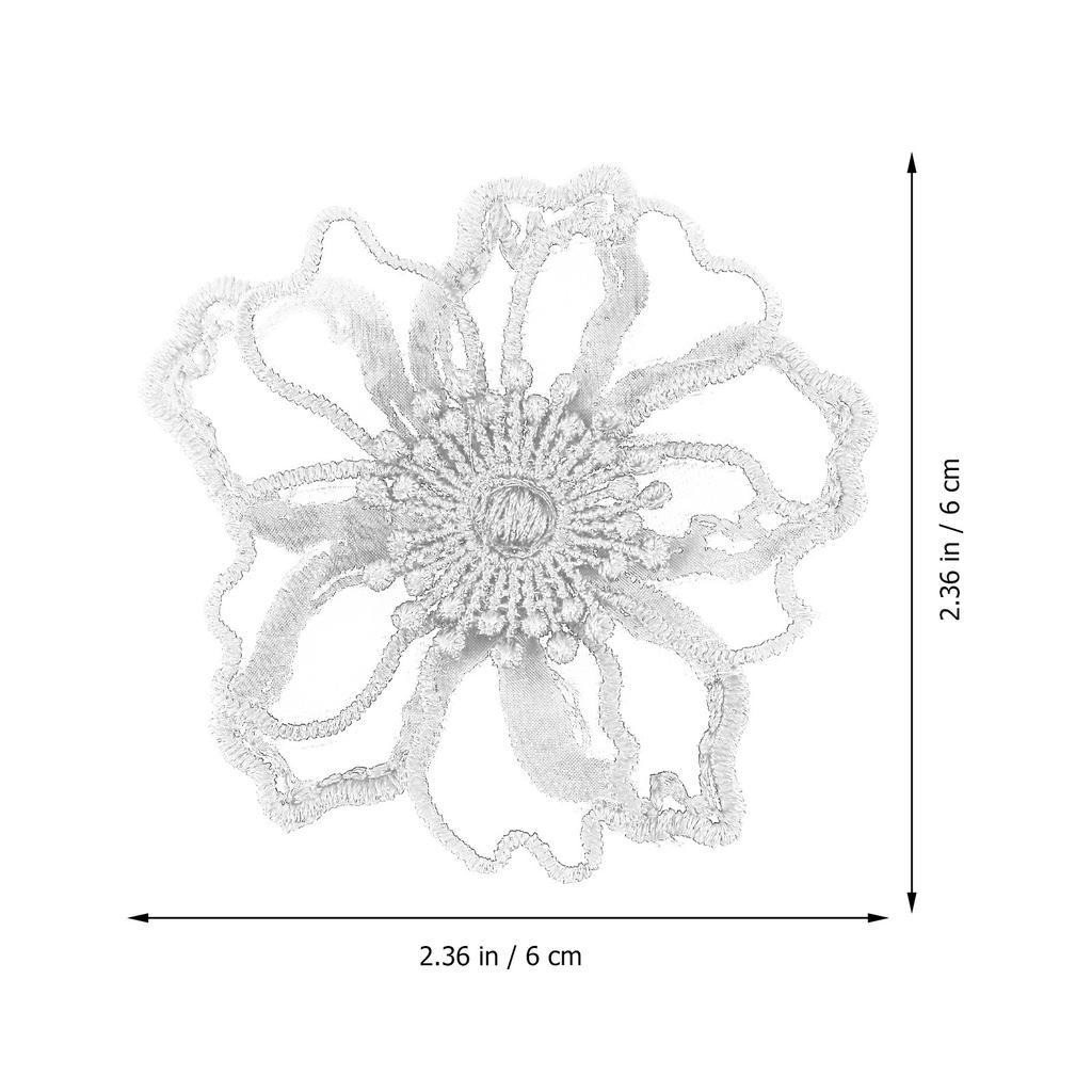 10 Stück Spitze Blumen Stickerei Aufnäher Bunte Nähanhänger DIY Kleidung Aufnäher Aufkleber Kreative Kleidung Abdeckung Löcher Flecken