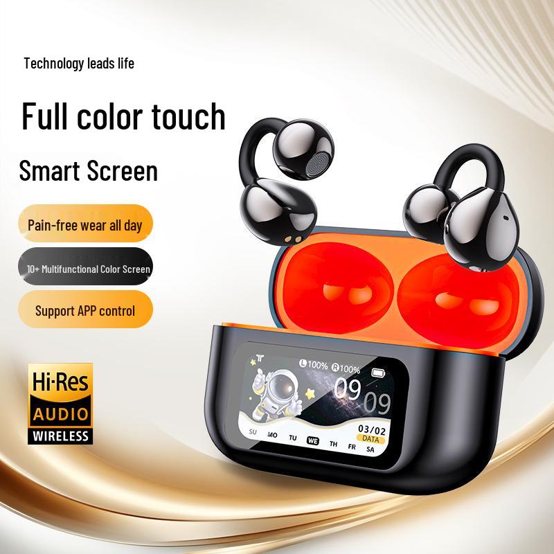 XG42 Ear-Clip Bluetooth Headset with Color Screen & AI Translation