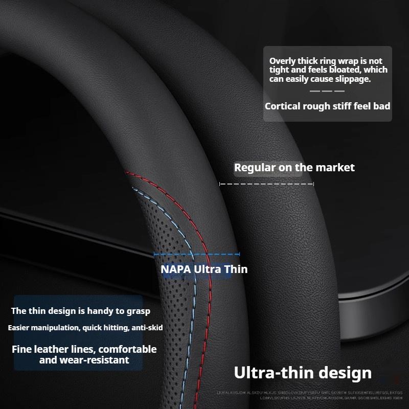 Leather Car Steering Wheel Cover Citroen DS3 C2 C3 C4 C5 C6 ELYSEE VTS Xsara C-Crosser Berlingo Jumpy AIRCROSS C3-XR Accessories anc123