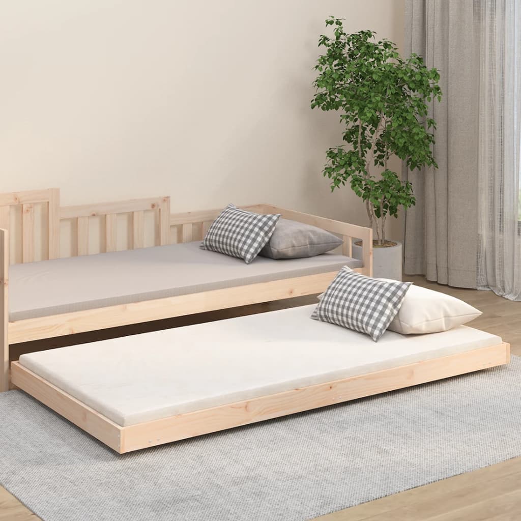 Estructura de Cama de Madera Maciza sin Colchón 100x200 cm Madera de Pino