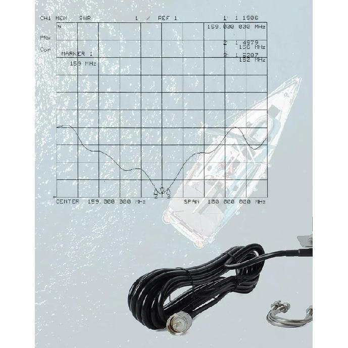 Marine Fiberglass AntennaMatsutec HA-022 AIS Antenna 162MHz Length: 22cm vhf antenna
