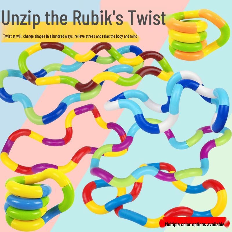 

Twisty Multi-Color Deformable Finger Toy - 18 Sections синий/фиолетовый