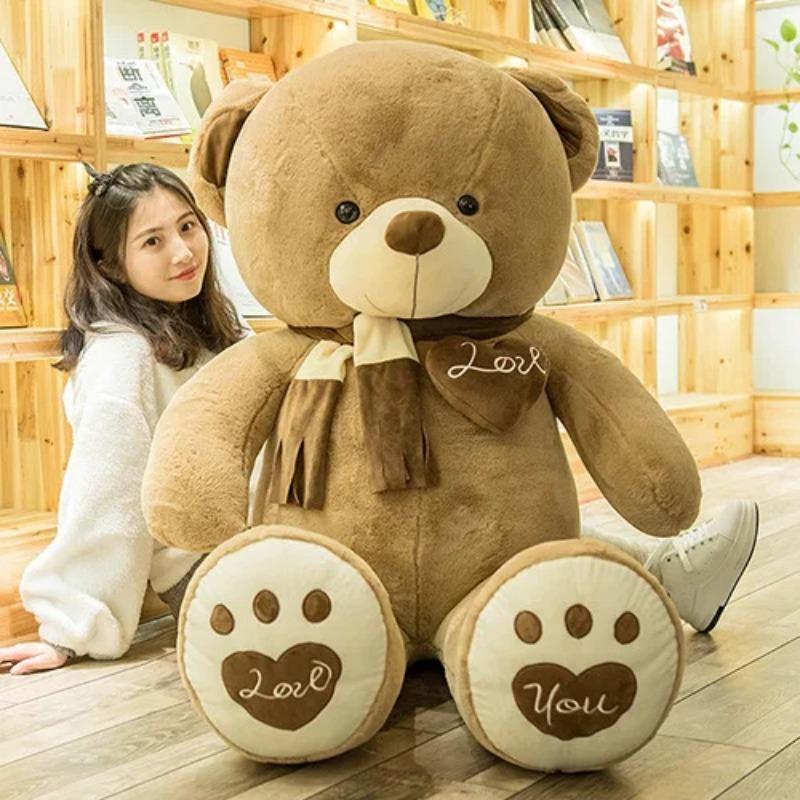 Large Size Teddy Bear Plush Toy Lovely Giant Bear Huge Stuffed Soft Dolls Kids Toy Birthday Gift for Girlfriend