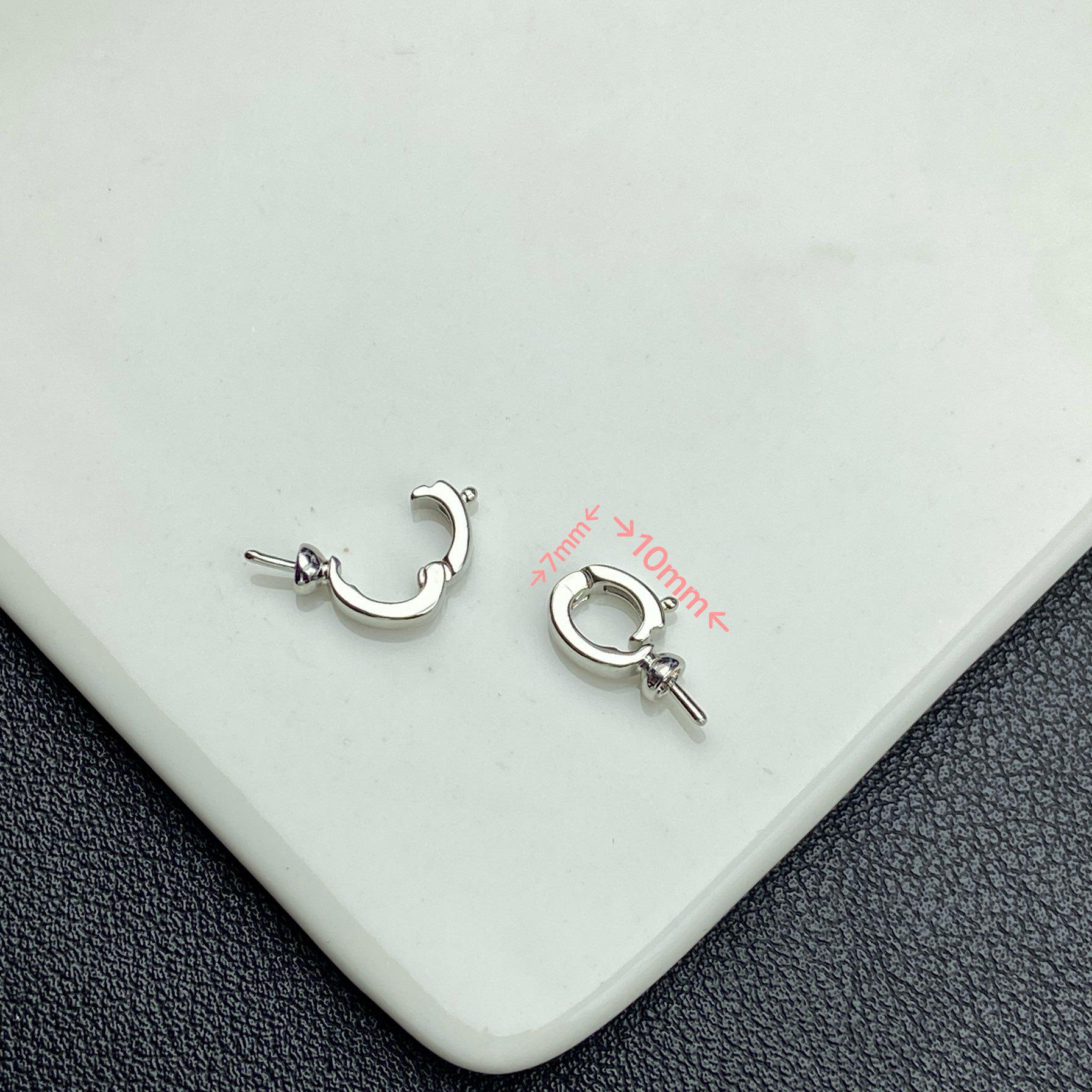 

Colorful Rhinestone Pearl Button Snap-Clasp for DIY Jewelry Bracelets & Necklaces Fast Shipping