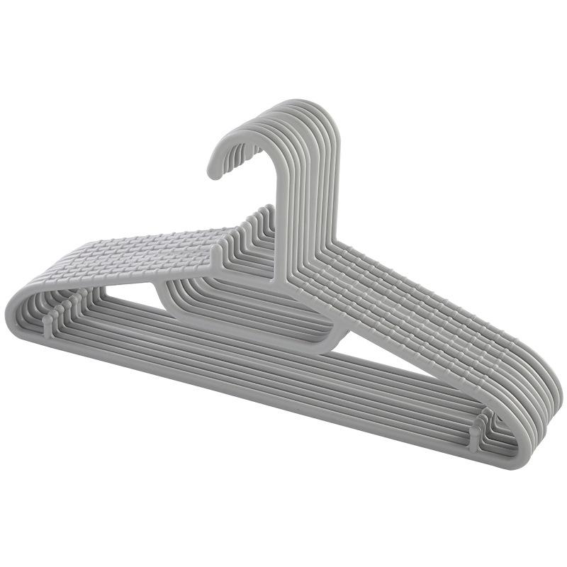 Japanese-Style Non-Slip Thickened Plastic Clothes Hanger for Dormitory, Balcony, or Wardrobe.