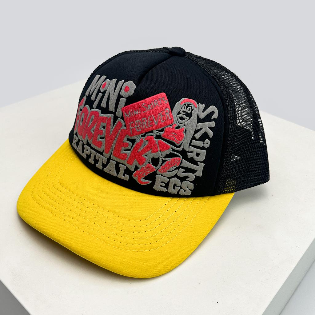 Baseball Letterings Alphabet Printed Graffiti Art Street Urban Style American Women  Men For Neutral Gender Fresh Caps Peaked Hats Sunshade Color