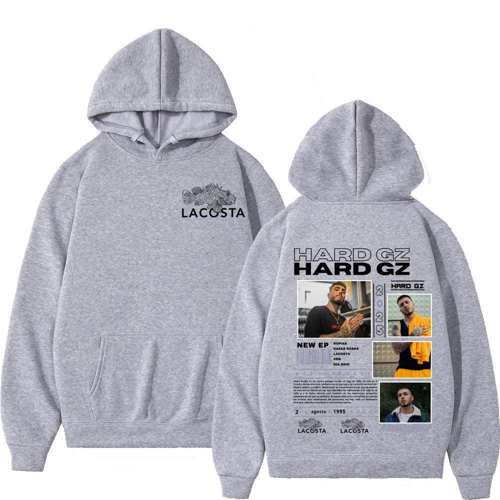 Rapper HARD GZ Tour 2025 Hot Sale Merch Hoodie Men Women Fashion Hip Hop Pop Music Pullovers Winter Casual Sweatshirt Streetwear
