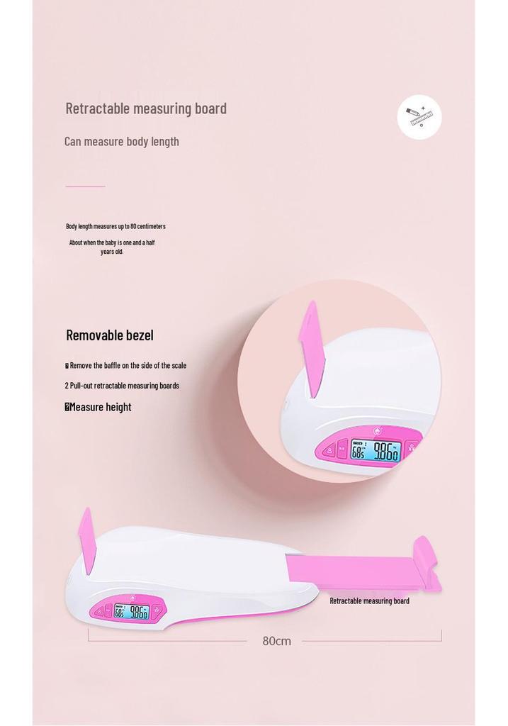 Xiangshan Smart Bluetooth Rechargeable Baby Scale - Electronic Height & Weight Scale for Newborns