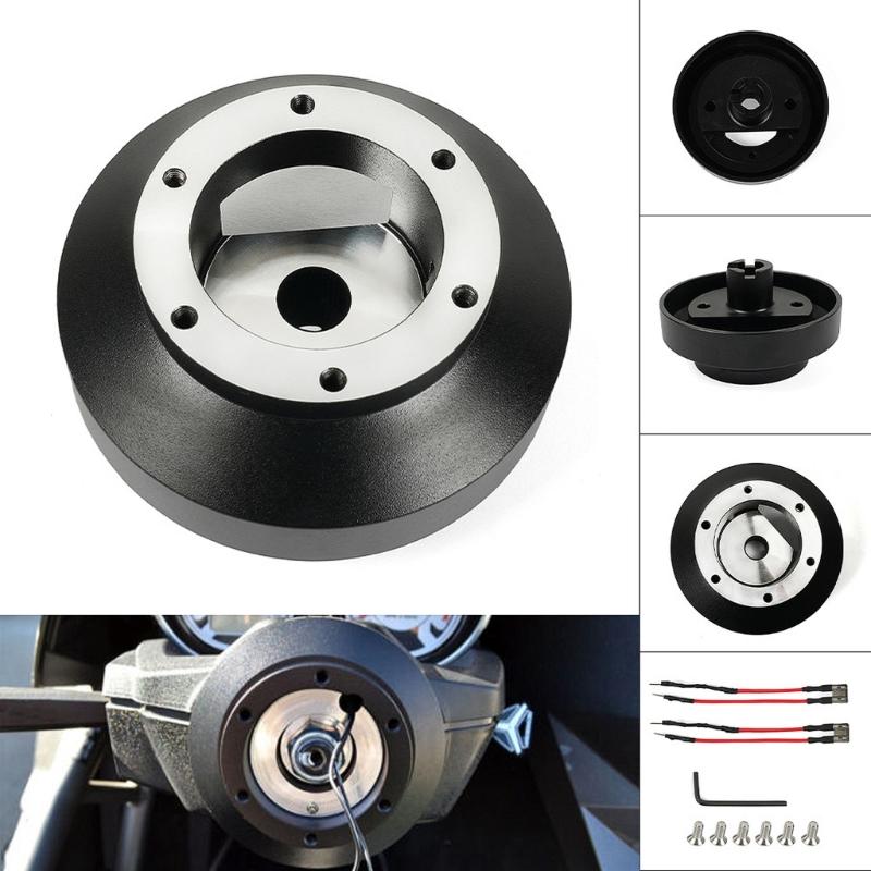 Steering Wheel Short Hub Adapter for CivicRSX SRK131H CRVCRZ S2000Quick Release Short Hub Adapter Black