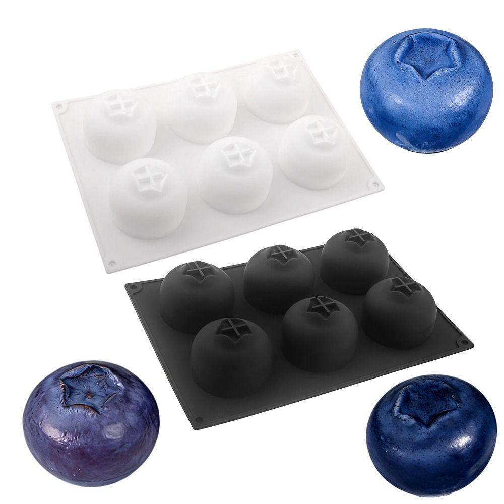 6 Cavity Blueberry Mousse Cake Mold Heat Resistant French Pastry Mold  Chocolate