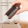 Portable Folding Boar Bristle Hair Comb for Ladies' Curly Hair Styling
