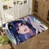 Ado singer Anime Floor Mat Soft Thickened Absorbent Non-Slip Bedroom Living Room Door Mat Home Decor Flannel Rugs