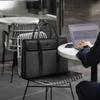 Bvp Genuine Cowhide Men'S Briefcase Herringbone Check T1038 Small