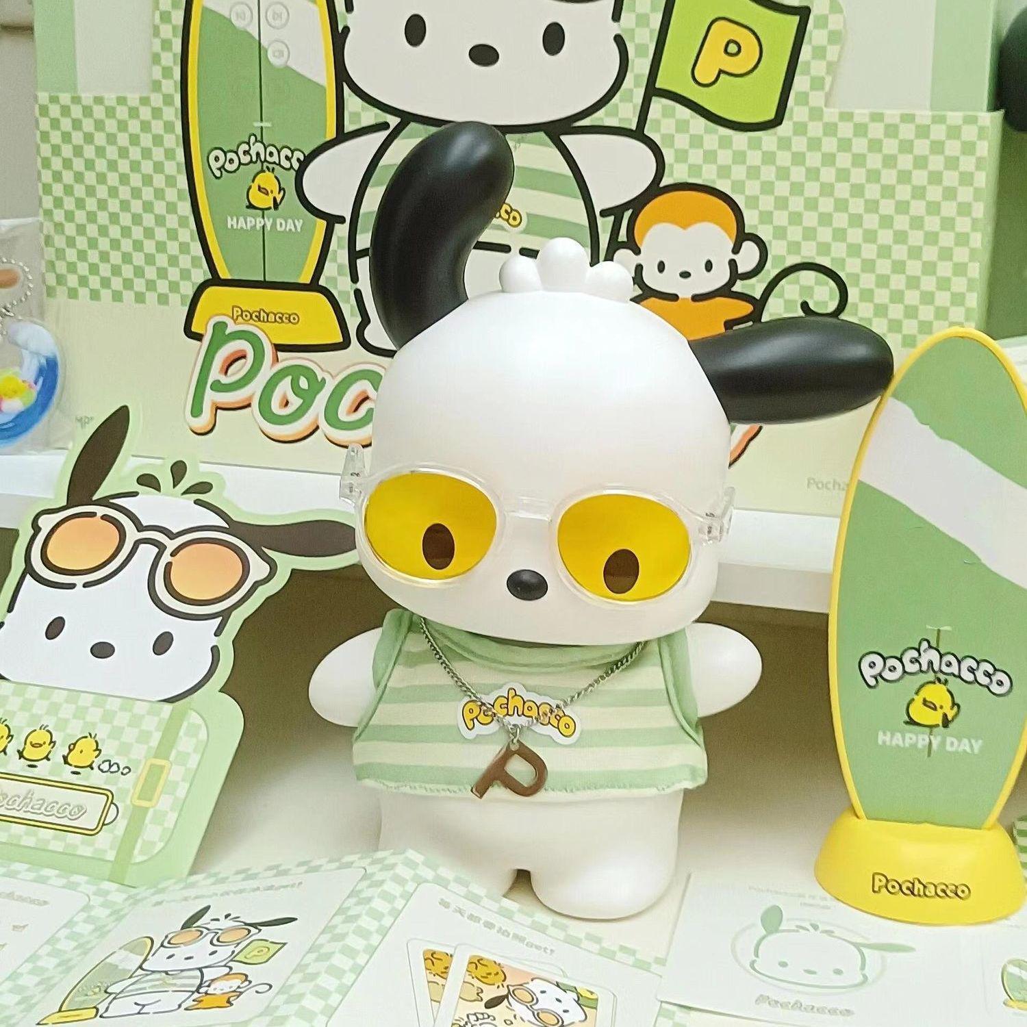 

Настольная фигурка Почакко: Милое мультяшное украшение Sanrio, идеальный подарок на день рождения для лучшей подруги.