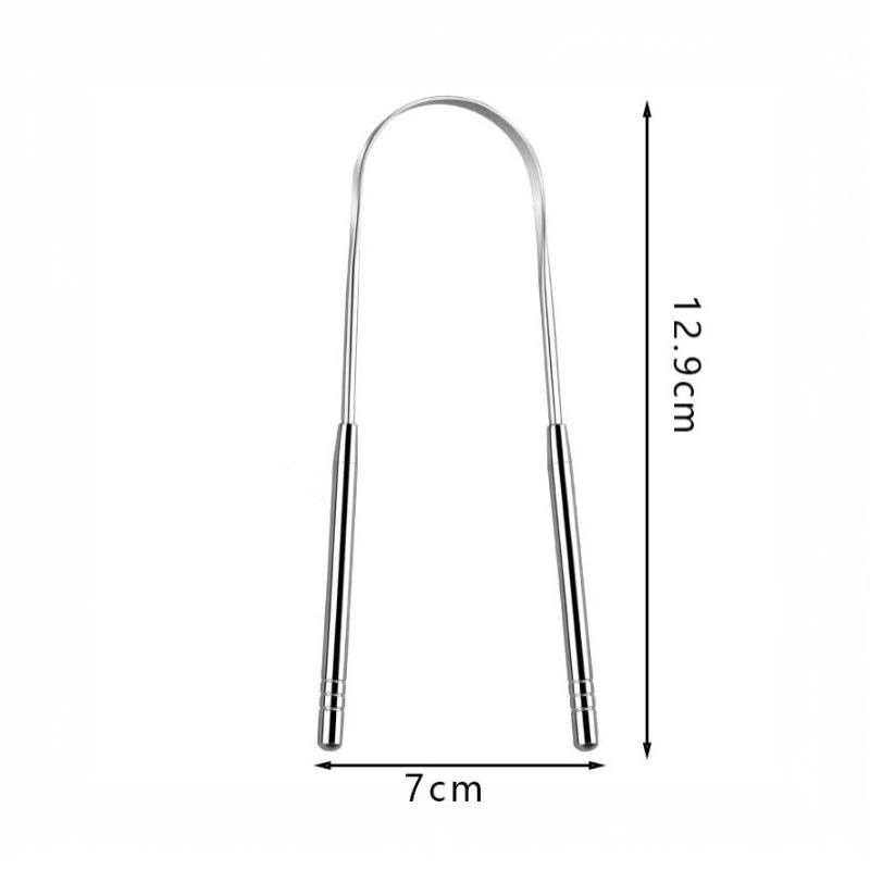 3Pcs Stainless Steel Tongue Scraper Professional Tongue Brush Cleaner For Removing Tongue Coating Oral Care Tool
