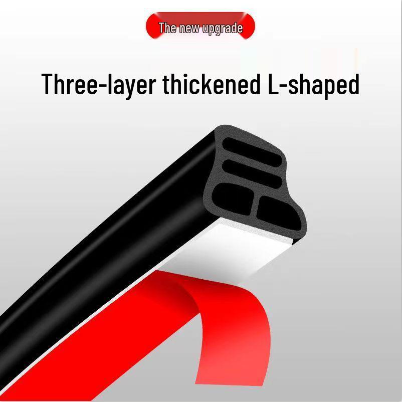 Three-Layer Universal L-Shaped Car Sealing Strip for Noise Reduction and Soundproofing