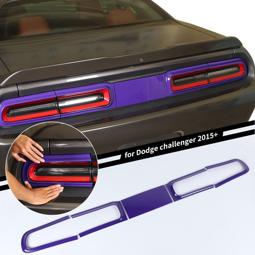 Rear Taillight Lamp Cover Trim Decor Accessories for Dodge Challenger 15+ Purple