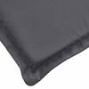 Sun Lounger Cushion Anthracite 186 x 58 x 4 cm Oxford Fabric