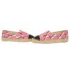Used AUTHENTIC CHANEL G30898 Flat Shoes Espadrilles CC Mark pink/Black Canvas/hemp