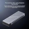 M.2 NVMe SSD Enclosure 10Gbps PCIe SSD Case Aluminum Alloy External Hard Drive Box USB 3.1 Interface RGB Colorful Light Tool Free Support UASP