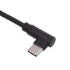 Coiled USB Type C Cable, Angled USB C to USB2.0 Extension Cord 90 Degree USB C Adapter Leads Data Sync Cable