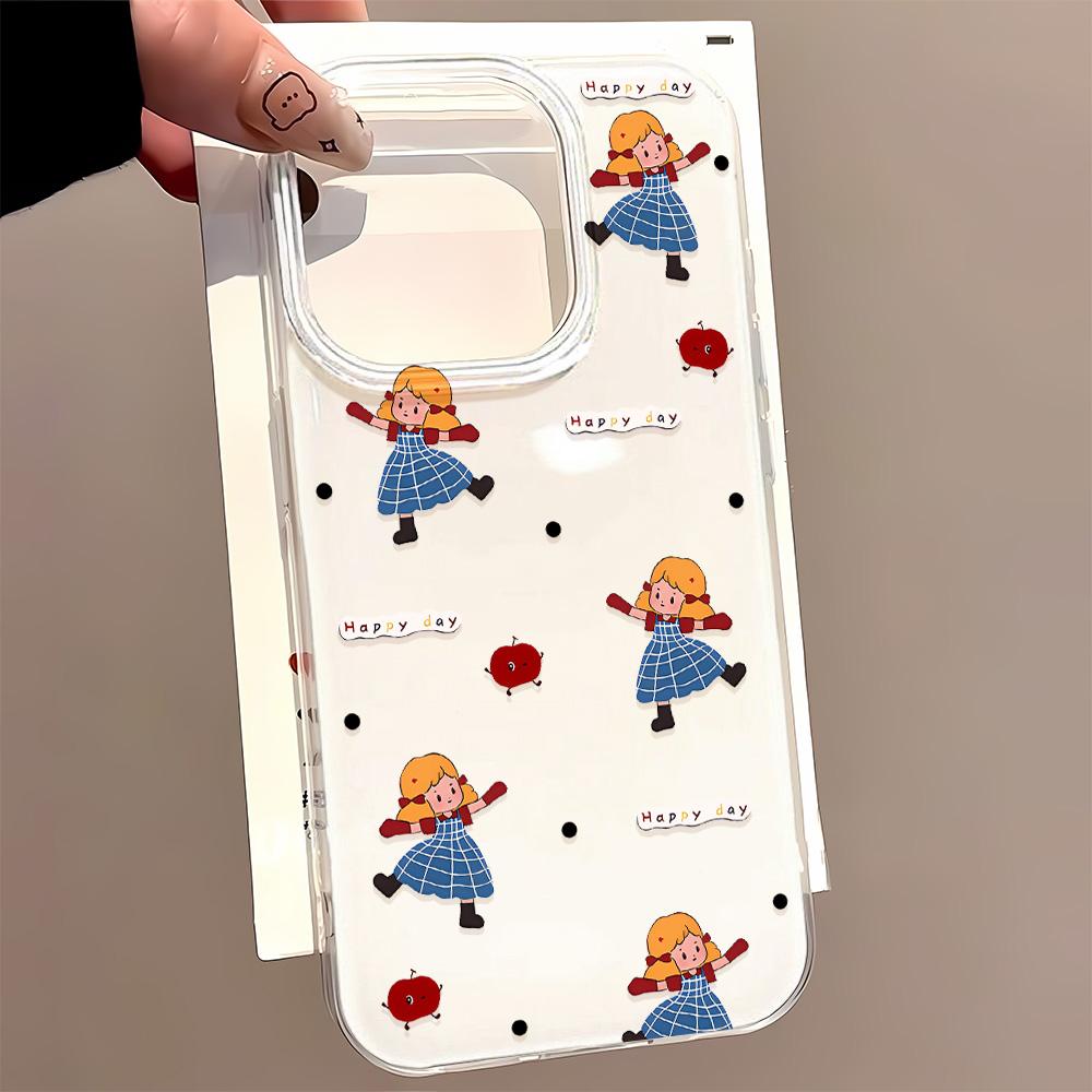 Расписной чехол для телефона для iPhone 12 13 15 16 iPhone 16 12 13 14 15 Pro 14 15 16 Pro Max Полное покрытие Противоударный Защита от отпечатков пальцев Свежий стиль Защитный чехол