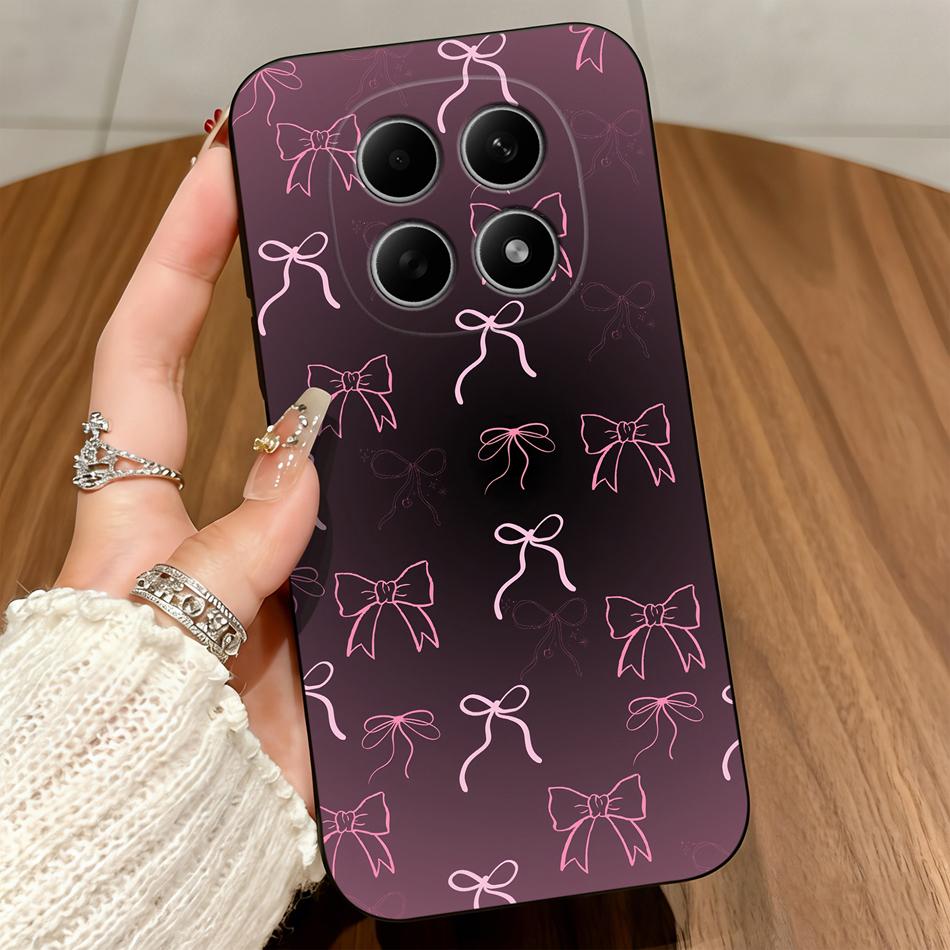 Cute Cats Cover For Poco M8 Pro 5G Phone Case Soft Protective Black Funda For Poco M 8 M8Pro Untra Thin Durable Back Covers Capa