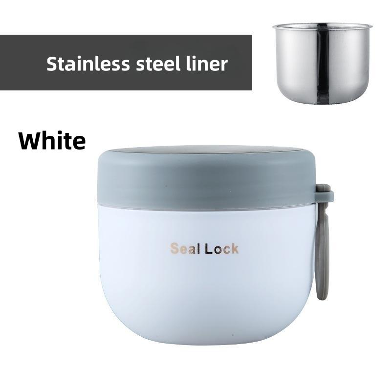 Stainless Steel Lunch Box  Insulated Soup Cup Breakfast Oat Milk Yogurt Cereal Container Office Thermo Food Storage Bento Boxes
