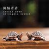 Retro Home Furnishing Fragrance Insert Indoor Aromatherapy Furnace Antique Tortoise Line Block Zen Tea Ceremony Holder Rack