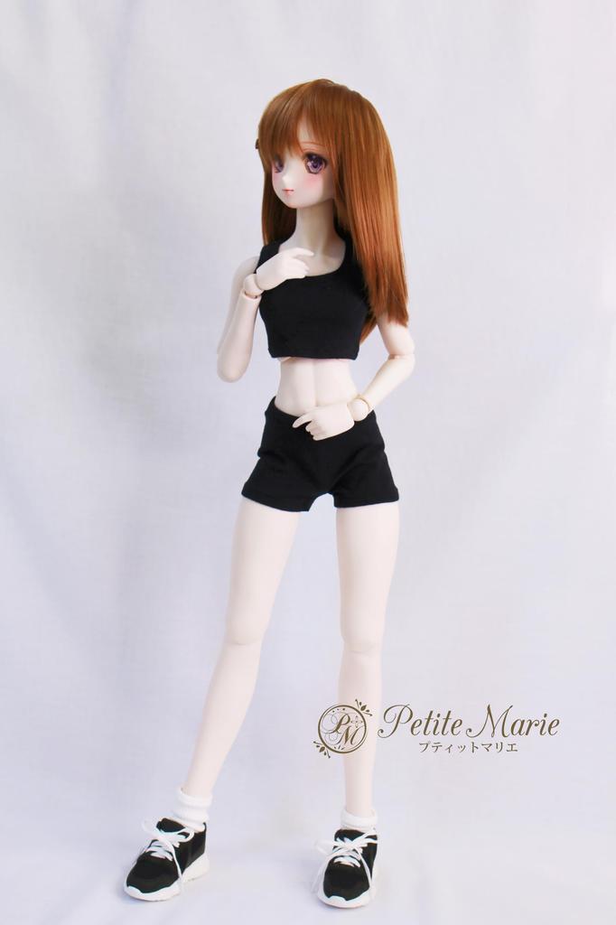 [Petite Marie] 13 DD Compatible 1-Minute Length Leggings Black Tights Fitness Pants Leggings Daily Pants Casual Pants 60cm Doll BJD Doll Clothes