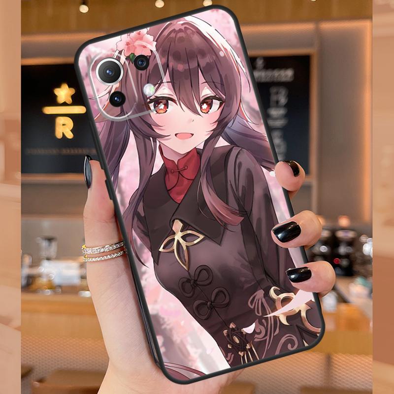Hu Tao Genshin Impact Case For Xiaomi 15 Ultra 14 13T 14T 15T Pro 17 Pro Max POCO F8 F7 F5 F6 X3 X5 X6 X7 Pro Cover