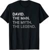 Vintage Pops Shirt for Grandpa Amp; Dad David the Man the Myth TShirt Unisex T-Shirt