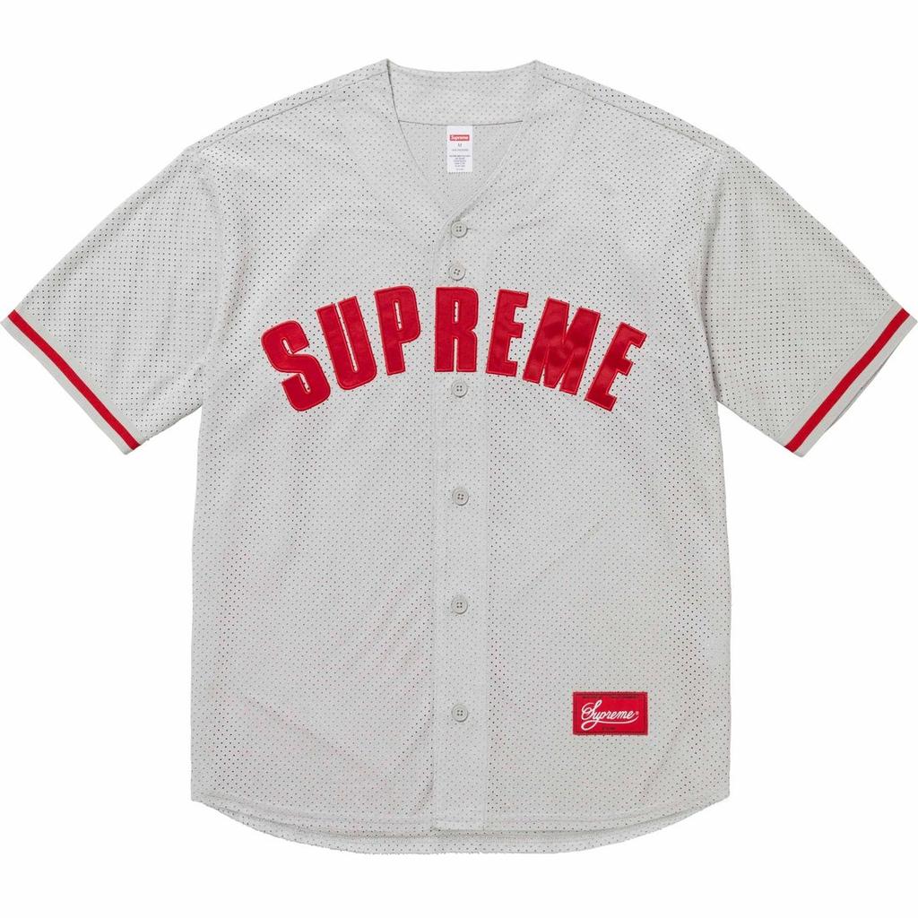 Supreme Ultrasuede mesh baseball jersey SUP-SS24-210