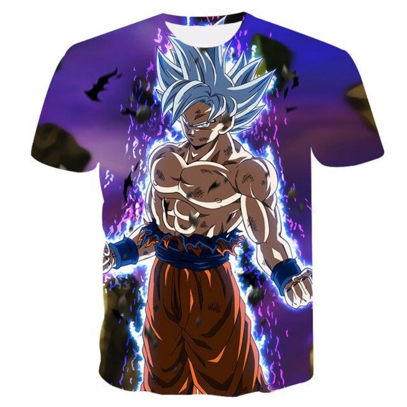 Summer anime Dragon Ball Wukong children's T-shirt summer fashion casual T-shirt boys and girls clothing T-shirt short sleeved