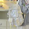Transparent Schoolbag, Large-capacity Backpack for Girls, High School Students, Casual Computer Backpack