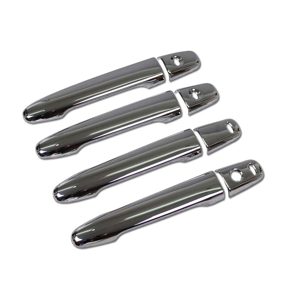 RUIQ Хромированные накладки на наружные дверные ручки стандартного класса для Mitsubishi Delica, разработанные специально для Mitsubishi Delica D5 D5 (Полное покрытие) -