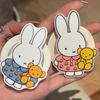 Magnetic Bear Pajamas Miffy Rabbit Stand & Phone Case - Cute Cartoon Desktop Accessory Compatible with MagSafe