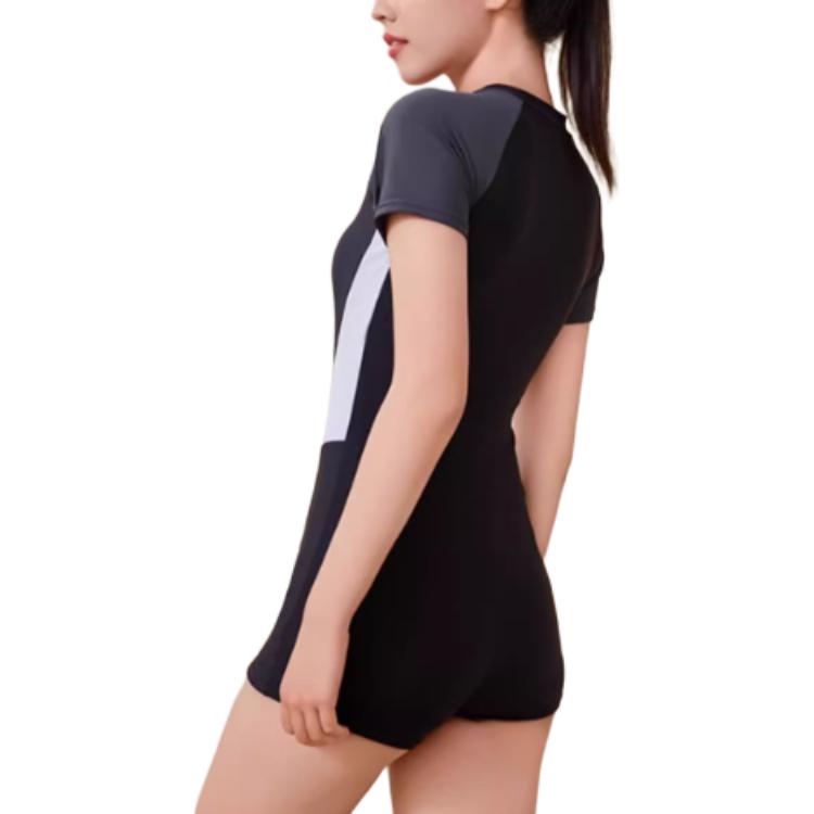 Li Ning One Piece Swimsuit Women's Black White LSYV463-1