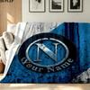 1PC SSC Napoli Custom Name Patterned Flannel Blanket Suitable For All Seasons for Home Decor Warmth and Comfort Gifts Holiday Present